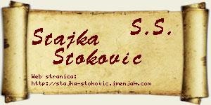 Stajka Stoković vizit kartica